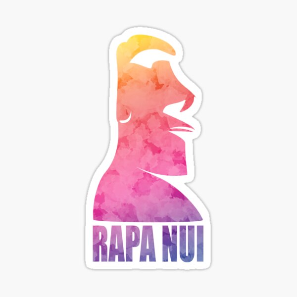 Moai Rapa Nui Color Sticker
