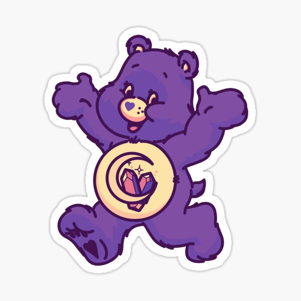 Witchy Bear Purple Sticker