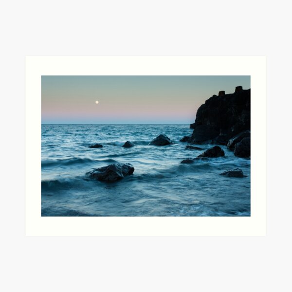 Sunset at Agate Beach Art Print