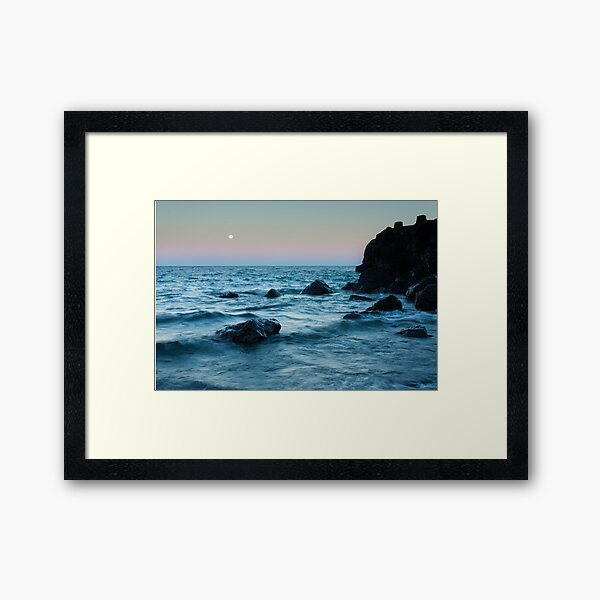 Sunset at Agate Beach Framed Art Print
