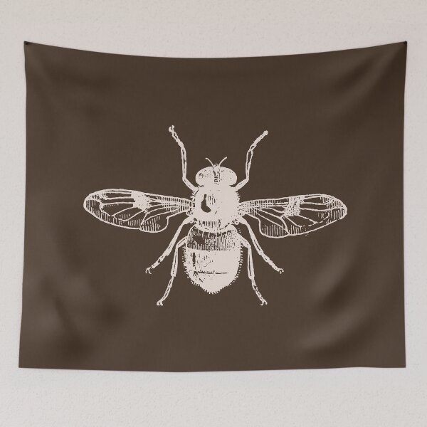 Item preview, Vintage bee dark academia brown and cream designed and sold by neopop.