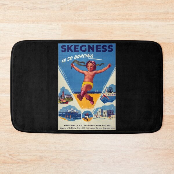 Item preview, Skegness is so bracing retro poster designed and sold by CorasPosters.
