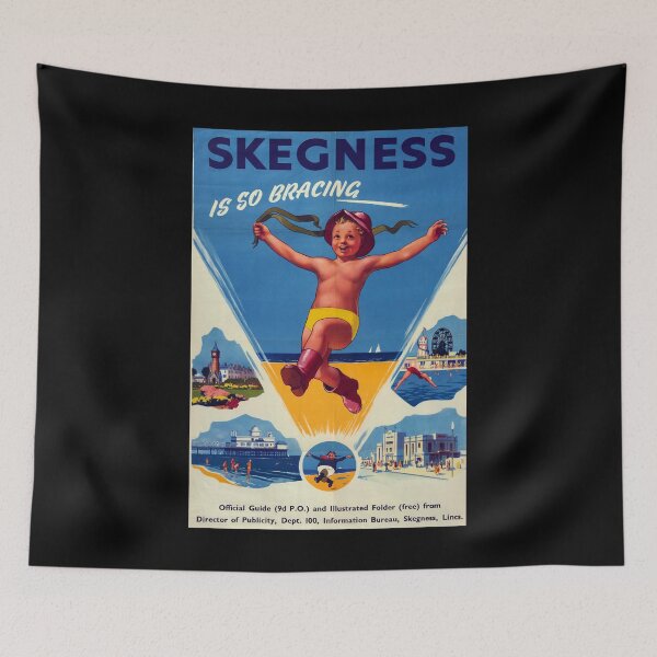 Item preview, Skegness is so bracing retro poster designed and sold by CorasPosters.