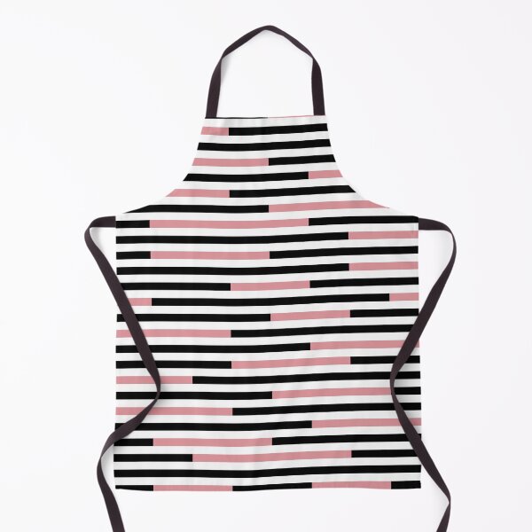 Item preview, Black, white, pink, horizontal line stripes designed and sold by Moyanana.