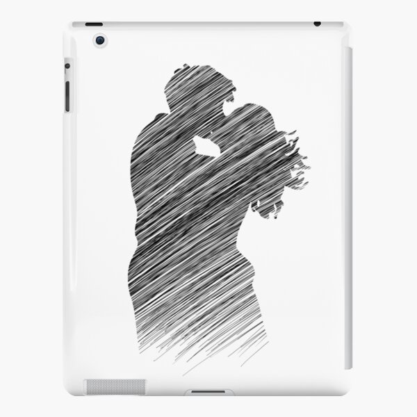 Cartoon hand line drawing love character couple Vector Image