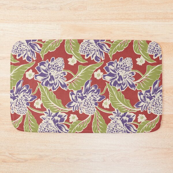 Item preview, Tropical Flowers (Carmine) designed and sold by Raqilu Designs.