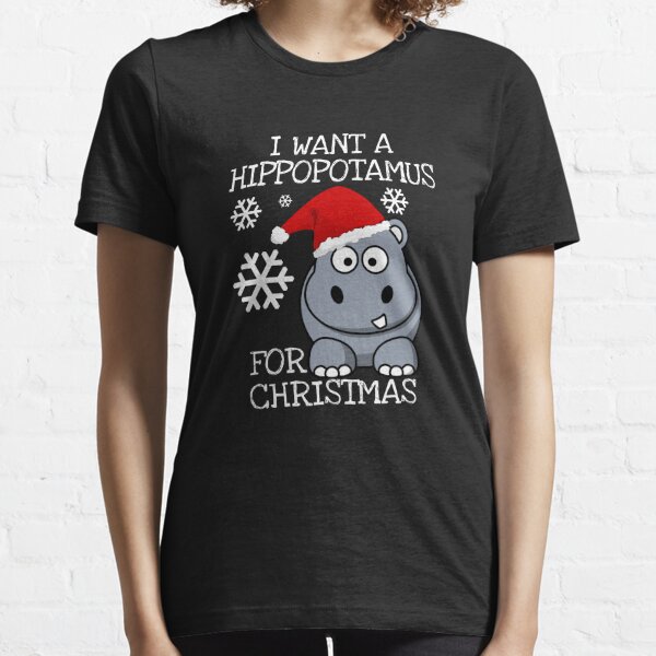 i want a hippopotamus for christmas moletom com capuz