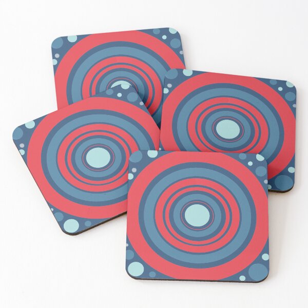 Item preview, Dot Day Red Blue Pattern designed and sold by Life Is Beautiful.