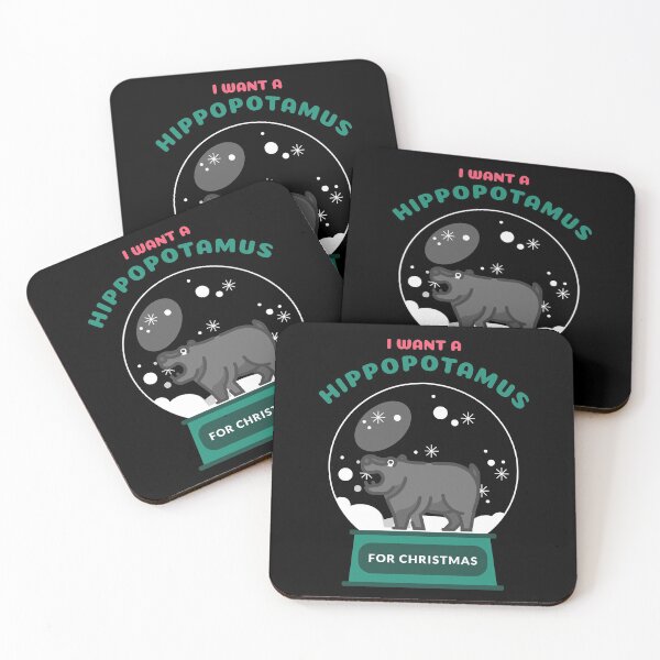 Item preview, I Want A Hippopotamus For Christmas Snowglobe designed and sold by jacks-tees.