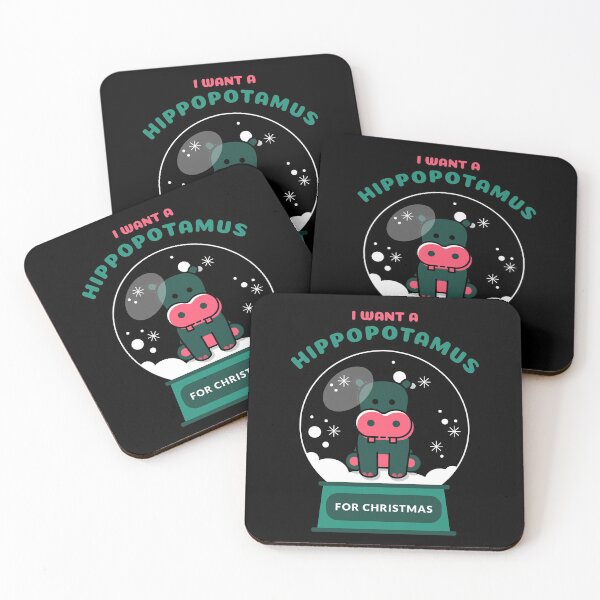 Item preview, I Want A Hippopotamus For Christmas Snowglobe designed and sold by jacks-tees.