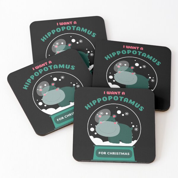 Item preview, I Want A Hippopotamus For Christmas Snowglobe designed and sold by jacks-tees.