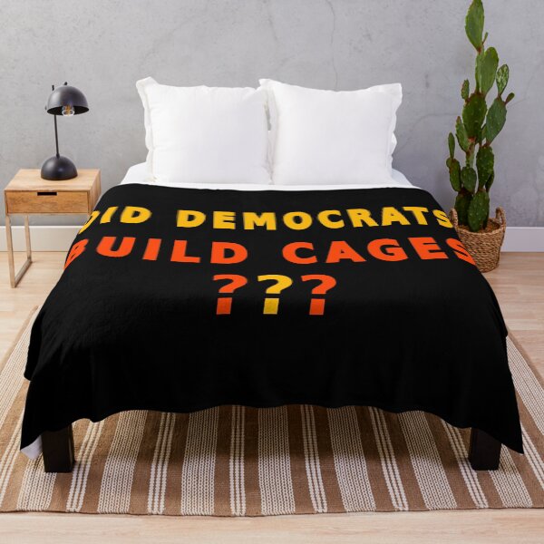 Item preview, Who build the cages ? democrats | Trump quote anti Biden designed and sold by clewzo.