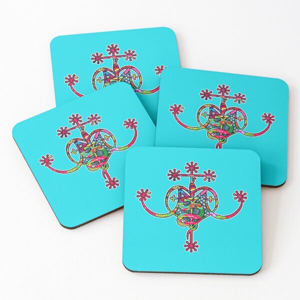 Item preview, Pink Neon Marie Laveau Veve Sigil  designed and sold by artbyomega.