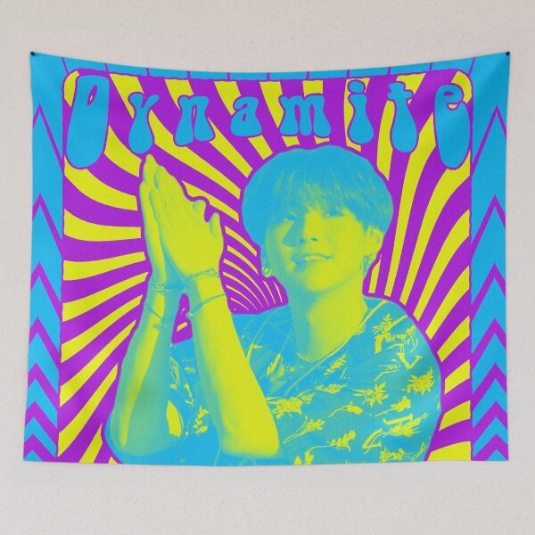 Item preview, Retro Psychedelic Poster (BB Hot 100 #1 Artist) (SUGA) designed and sold by SiSiDi.