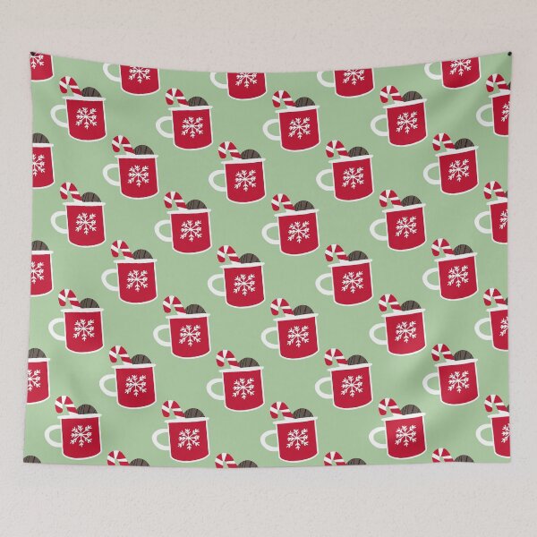 Item preview, Hot Chocolate Bomb Christmas Mug Pattern designed and sold by RainbowPandas.