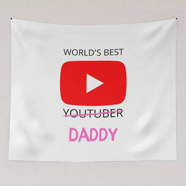 Item preview, World's Best Youtuber Pink Daddy Design designed and sold by Gramsta.