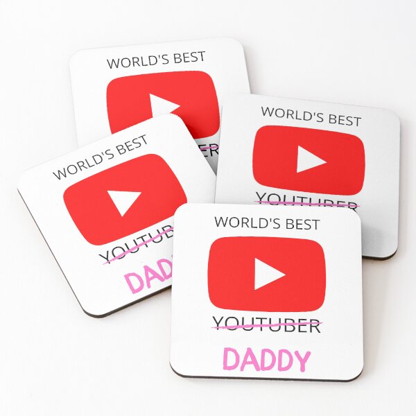 Item preview, World's Best Youtuber Pink Daddy Design designed and sold by Gramsta.
