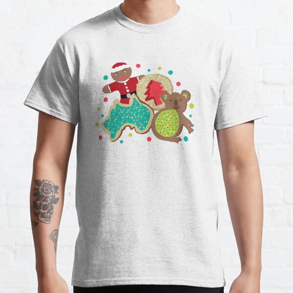Christmas Baking - Cute Aussie Biscuit illustrations Classic T-Shirt