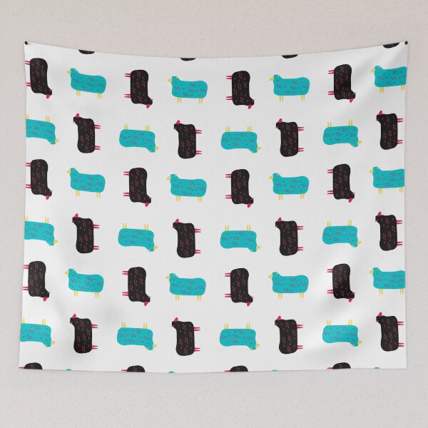 Item preview, Oveja azul y negra designed and sold by HelloGrackle.