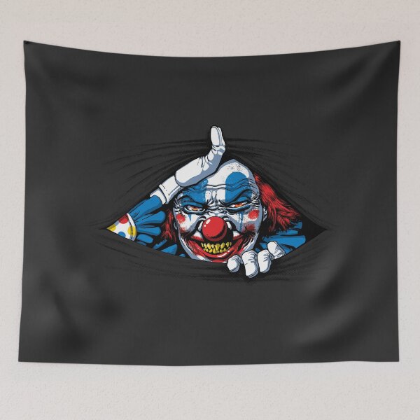 Item preview, Scary Evil Horror Clown Peeking From Your Wherever designed and sold by ctkrstudio.