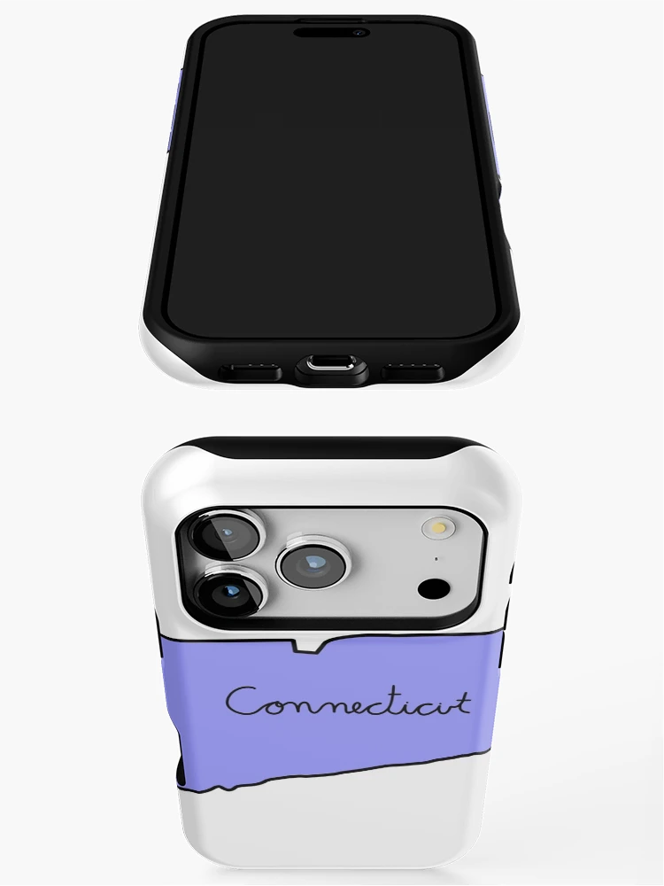Thumbnail 3 of 4, iPhone Case, Connecticut designed and sold by RMSdesigns.