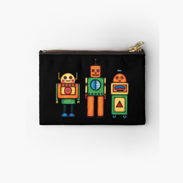 Item preview, Three Retro Robot Friends designed and sold by Freddie Levin.
