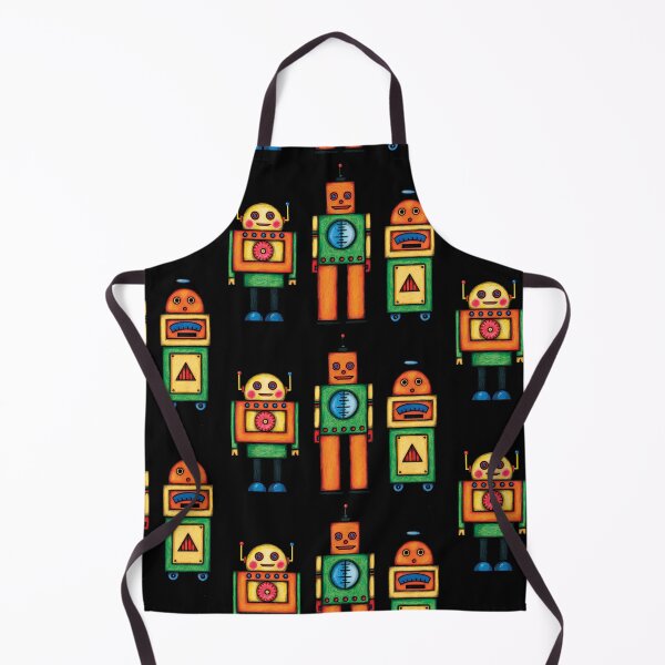 Item preview, Three Retro Robot Friends designed and sold by Freddie Levin.