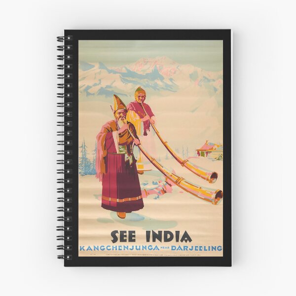 Item preview, See India retro poster designed and sold by CorasPosters.