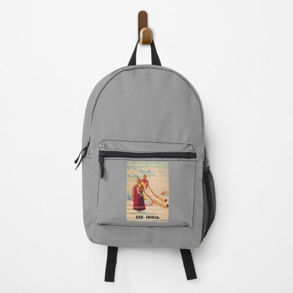 Item preview, See India retro poster designed and sold by CorasPosters.