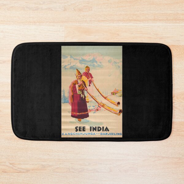 Item preview, See India retro poster designed and sold by CorasPosters.