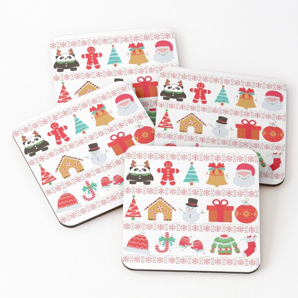 Item preview, Santa, snowman, christmas trees and elf, pattern designed and sold by Soul  ArtLove.