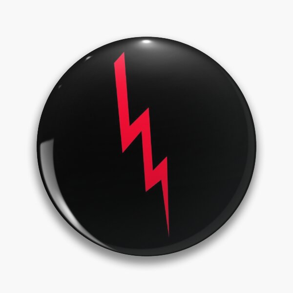 Item preview, Red Lightning Bolt Symbol black background designed and sold by oxoxoxo.