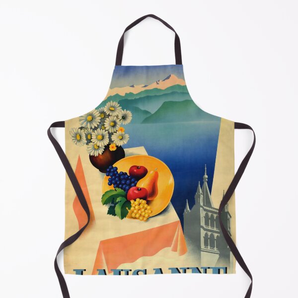 Item preview, Lausanne retro poster designed and sold by CorasPosters.