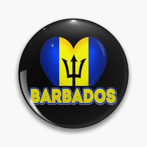 Item preview, Barbados National Flag Heart Graphic designed and sold by JG0024.