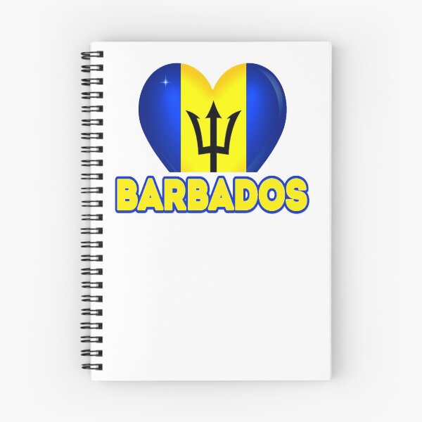Item preview, Barbados National Flag Heart Graphic designed and sold by JG0024.