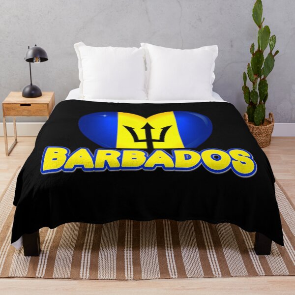 Item preview, Barbados National Flag Heart Graphic designed and sold by JG0024.