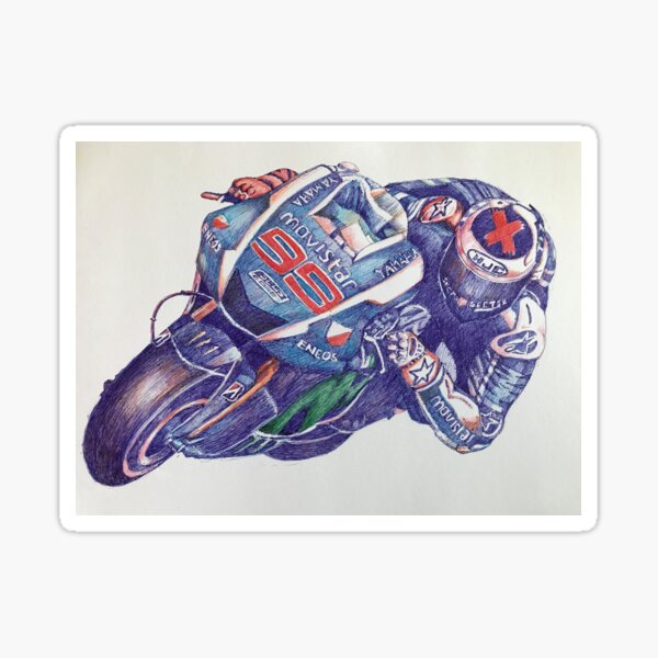 Item preview, Ballpoint Sketching Painting MotoGP 99 Lorenzo designed and sold by GaalArt.