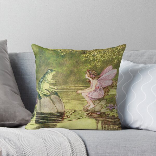 Item preview, Frogs and Fairies, Fairy Vintage Artwork designed and sold by Bellathewilde.