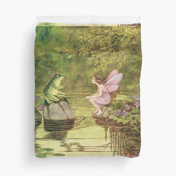 Artikel-Vorschau von Frösche und Feen, Fee Vintage Kunstwerk, designt und verkauft von Bellathewilde.