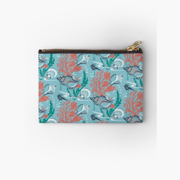 Item preview, Conchas marinas y coral en azul designed and sold by Raqilu Designs.