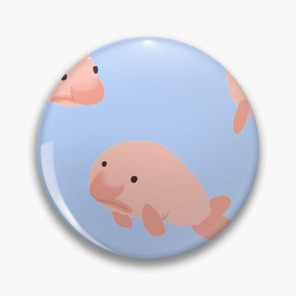 Item preview, Blob fish pattern designed and sold by strawbebehmod.