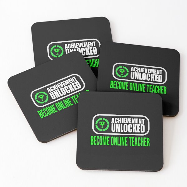 Item preview, ONLINE TEACHER ACHIEVEMENT UNLOCKED designed and sold by MelfDesings.