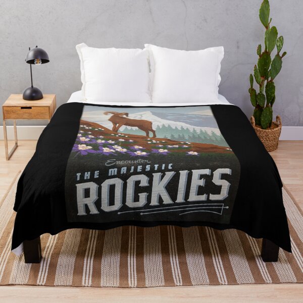 Item preview, The Majestic Rockies retro poster designed and sold by CorasPosters.
