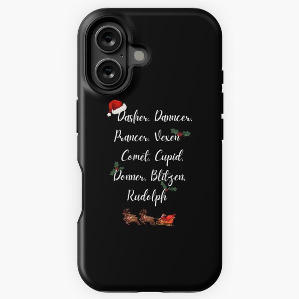 Item preview, Dasher, Dancer, Prancer, Vexen, Comet, Cupid, Donner, Blitzen and Rudolph Christmas Design designed and sold by Krafty  Arts Studio.
