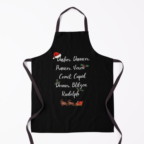 Item preview, Dasher, Dancer, Prancer, Vexen, Comet, Cupid, Donner, Blitzen and Rudolph Christmas Design designed and sold by Krafty Arts Studio.