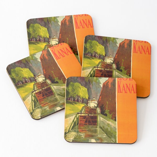 Item preview, Goeta Kanal retro poster designed and sold by CorasPosters.