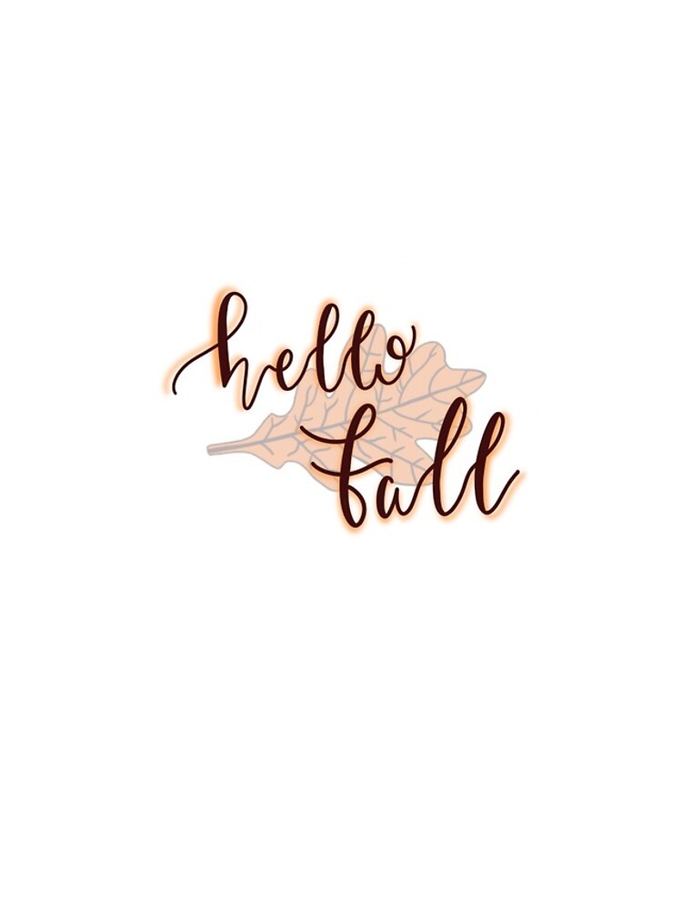 Thumbnail 4 of 4, iPhone Case, Hello Fall designed and sold by speechiescript.