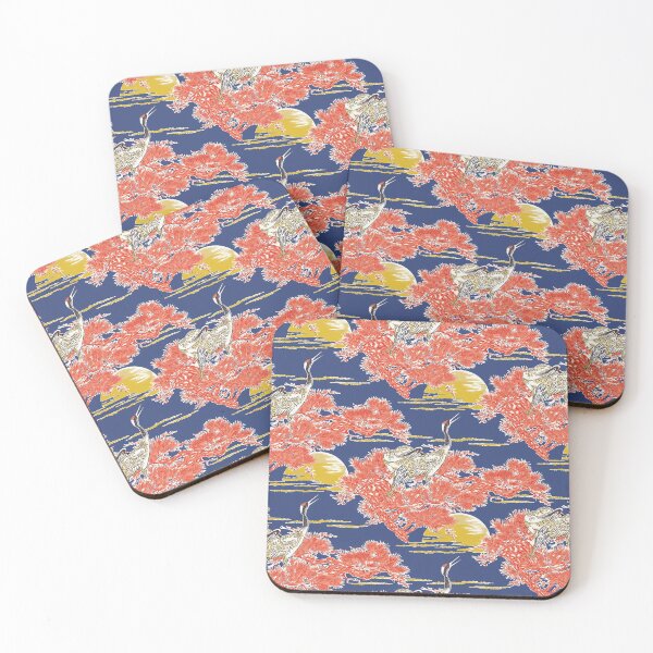 Item preview, Japanese Cranes at Dawn designed and sold by Raqilu Designs.