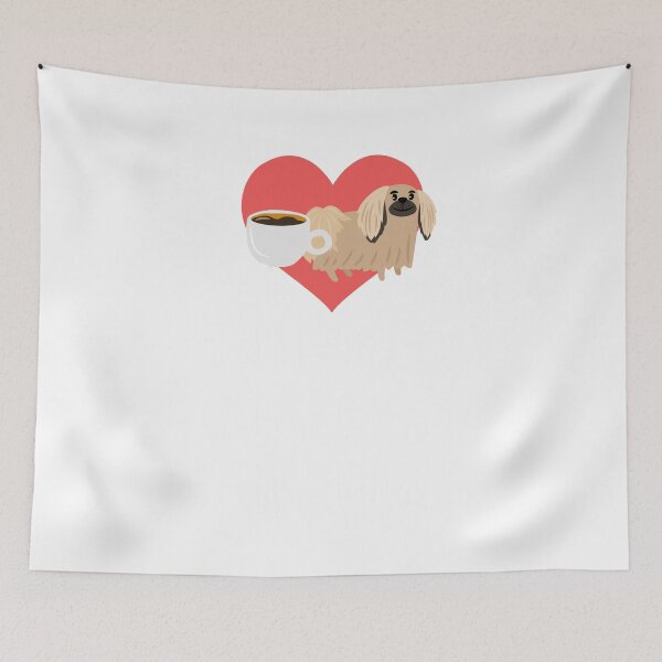 Item preview, Funny Pekingese Dog And Coffee Sip And Pet Design designed and sold by noirty.