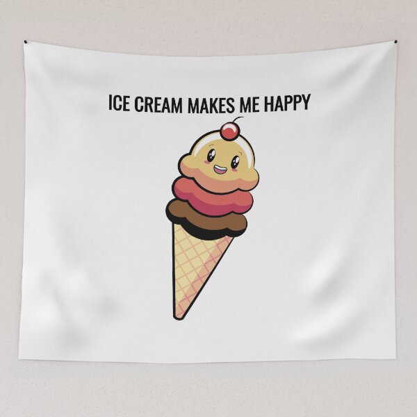 Item preview, Ice Cream Makes Me Happy designed and sold by EstelleStar.